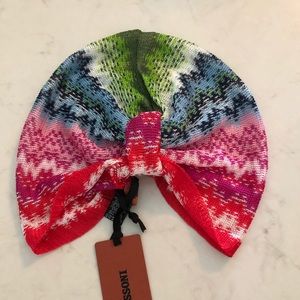 MISSONI zigzag colorful turban NWT
